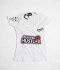 Dopegirl "Certified Hustlher" Fitted Graphic Tee